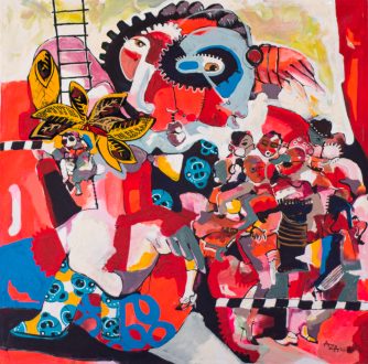 azamansongi.com_oeuvre_2021__Confrontation,60x60cm ,peiture sur toile de coton(14)