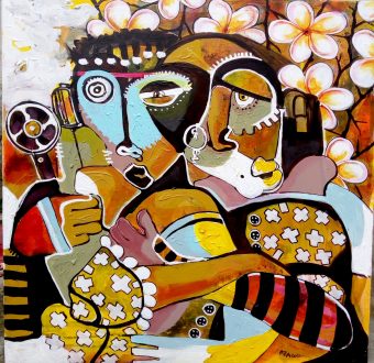 azamansongi.com_oeuvre_2022__Amour virtuel,3,60x60cm ,peiture sur toile de coton