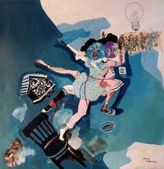 azamansongi.com_oeuvre_2026__''Evasion '' 60x60cm, (2026)